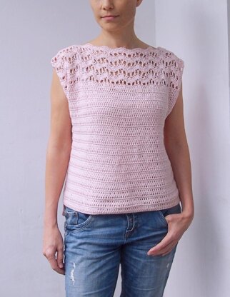 New Wave top Crochet pattern by Ana D | LoveCrafts