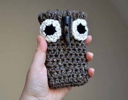 Phone Case, Crochet Owl Cozy