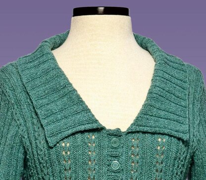 Double Eyelet Cardigan - #176