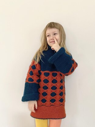 Honeycomb Tunic For Little Miss