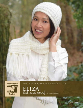The Winter Breeze Collection - Eliza Hat & Scarf in Juniper Moon Farm - 17113 - Downloadable PDF