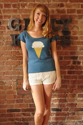 With Sprinkles on Top Ice Cream Bow Back T-Shirt