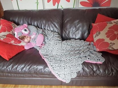 2in1 Woodland Owl Hooded Blanket Crochet Pattern