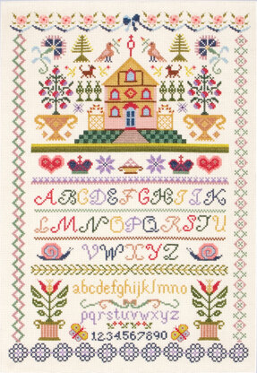 Anchor Christmas Sampler Cross Stitch Kit - 31cm x 46cm