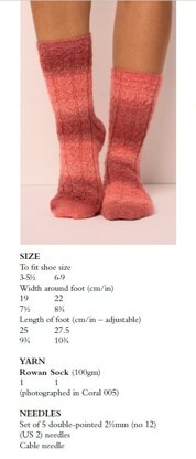 Rowan Designer Socks in Rowan - ZB343P - Downloadable PDF