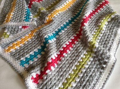 Modern Granny Stripe Blanket