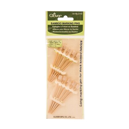 Clover Bamboo Marking Pins
