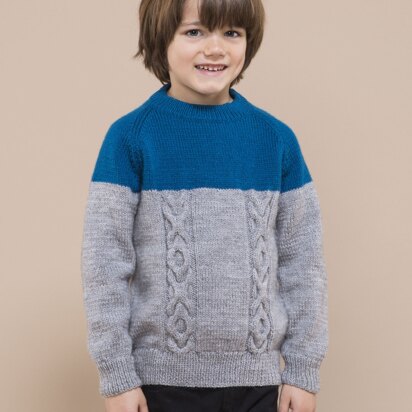 Boys Cables Sweater in Bergere de France - 60398-01 Barisienne Barisienne - Downloadable PDF