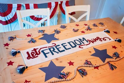 Let Freedom Ring Table Runner