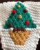 Christmas Tree Fireplace Bunting in Sirdar Snuggly DK