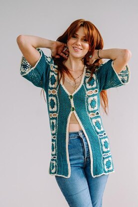 C946-Secret Garden Cardi
