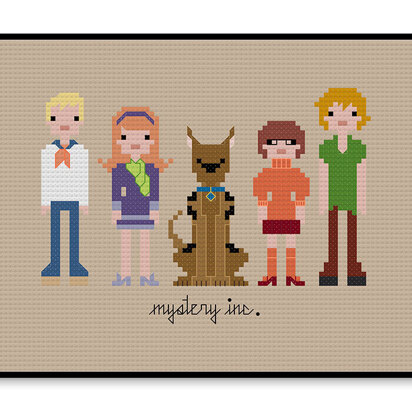 Scooby Doo Mystery Inc - PDF Cross Stitch Pattern