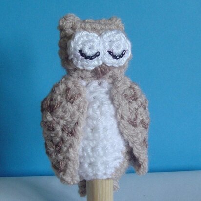 Owl finger puppet/keyring