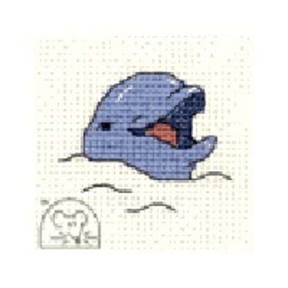 Mouseloft Stitchlets - Smiling Dolphin Cross Stitch Kit - 64mm