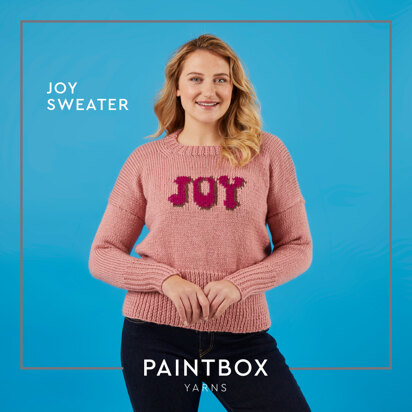 Joy Sweater - Free Knitting Pattern for Women in Paintbox Yarns 100% Wool Chunky Superwash by Paintbox Yarns