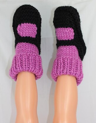 Childrens Superfast Rib Cuff Sock Slippers