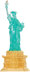 University Games 3-D Deluxe Crystal Puzzle - Statue Of Liberty