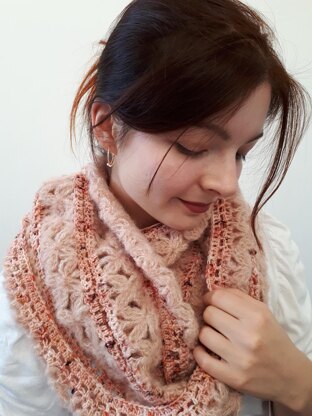 Butterfly infinity scarf