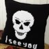Pillow cover skull I See You