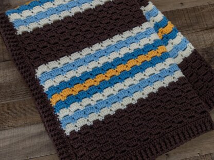 That's So 70's Boxed Block Stitch Crochet Blanket