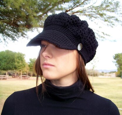 Crochet cheap newsboy hat