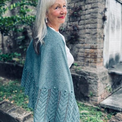 Moonflower Wrap - knitting pattern