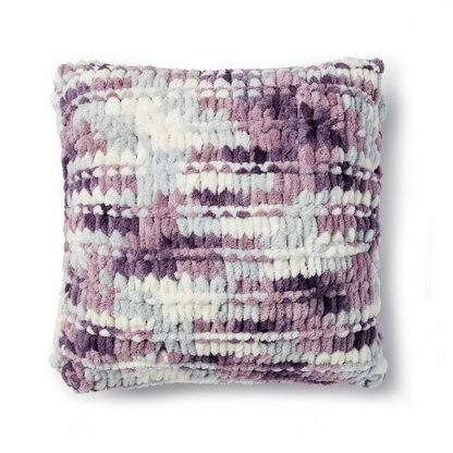 Garter Ridge Pillow in Bernat Alize Blanket-EZ - Downloadable PDF