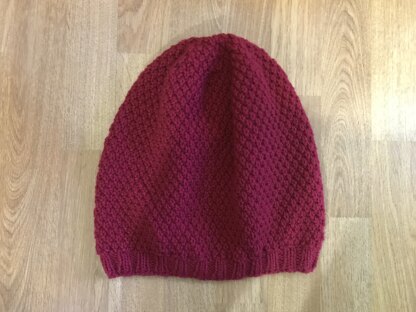 Moss stitch beanie