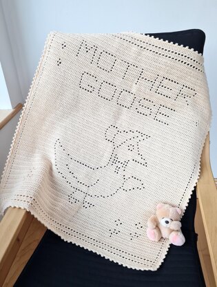 Mother Goose Filet Blanket