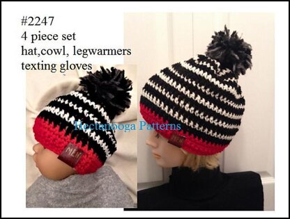 2247 - Striped Hat Set