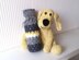 Larksfoot stitch hot water bottle cover