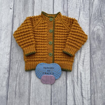 Amber Baby cardigan, hat s, booties & mitts Newborn 16 inch chest
