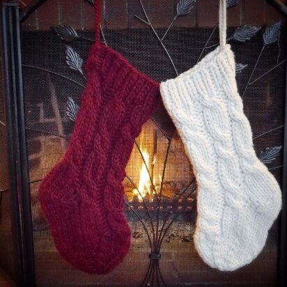 Super Cabled Christmas Stocking