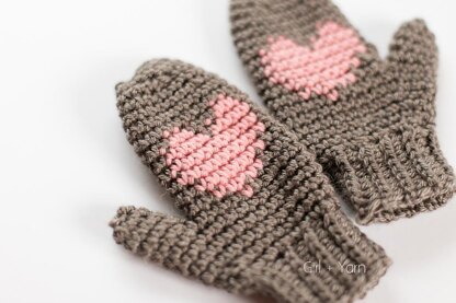 Heart Mittens