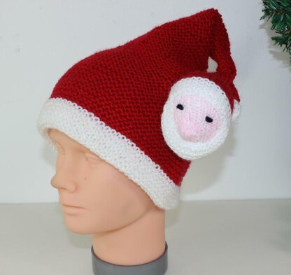 Childrens Santa Head Christmas Hat