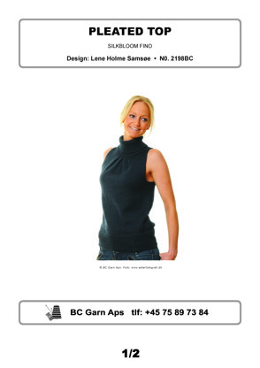 Pleated Top in BC Garn Silkbloom Fino - 2198BC - Downloadable PDF