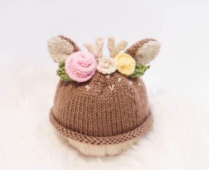 Newborn fawn hat pattern