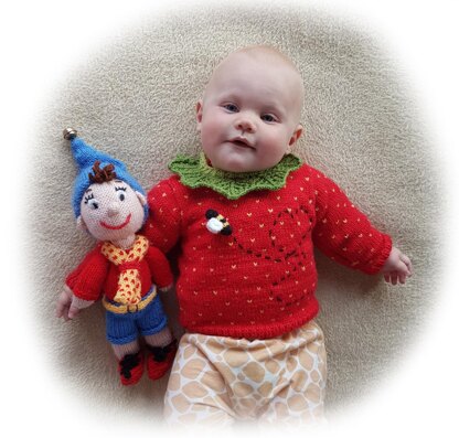 Strawberry Jumper Sweater - 3 mths - 4 years