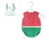1-3 months - Crochet Watermelon Romper
