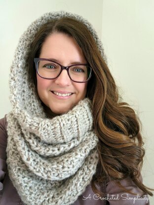 Easy Crochet Hooded Cowl