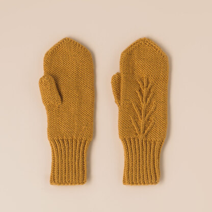Harvest Mittens in Main Street Yarns Shiny + Soft - Downloadable PDF