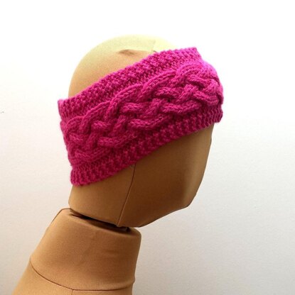 Cabled Ear Warmer Headband