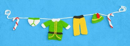 Christmas Buddy the Elf Washing Line Garland