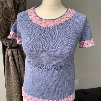Summer Top with Lace Detail