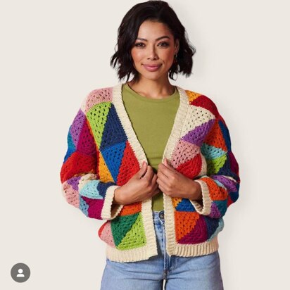 Half and Half Granny Cardigan