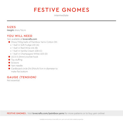 Paintbox Yarns Festive Gnomes PDF (Free)