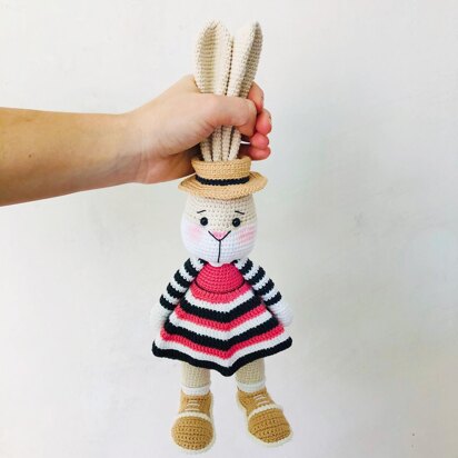 Crochet bunny, Amigurumi bunny, Amigurumi bunny Ruby