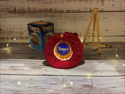 Hooded Cloak Chocolate Orange Cover Knitting Pattern