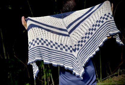 Marine party shawl