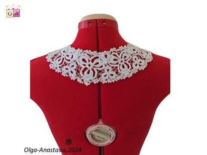 Easy detachable collar crochet 2